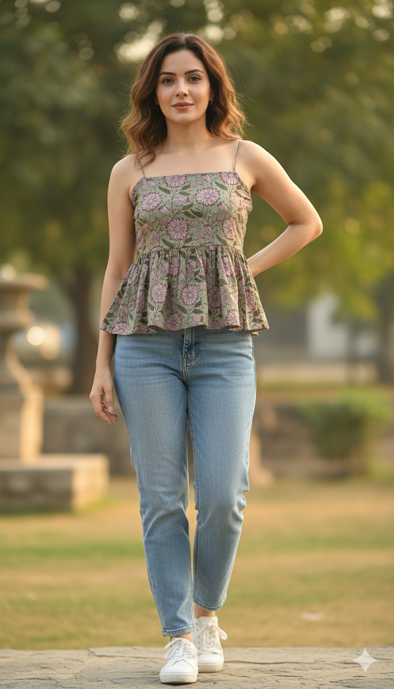 Meadow Muse Peplum Top