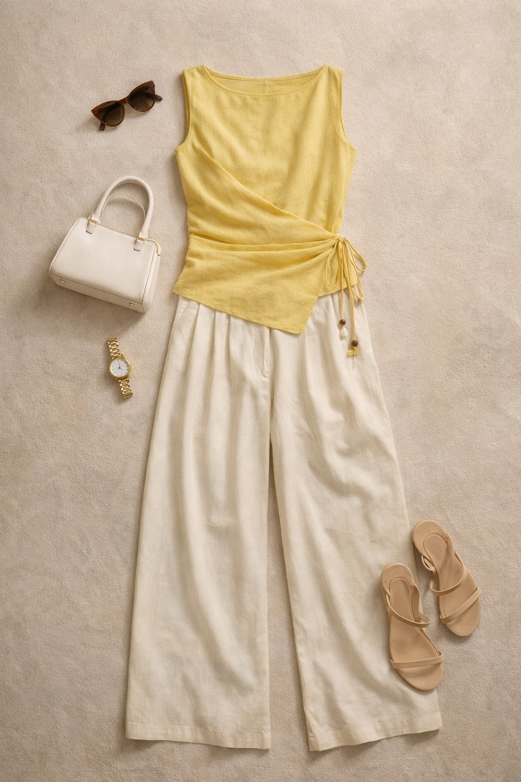 Sunny Side  Tie-Up Top