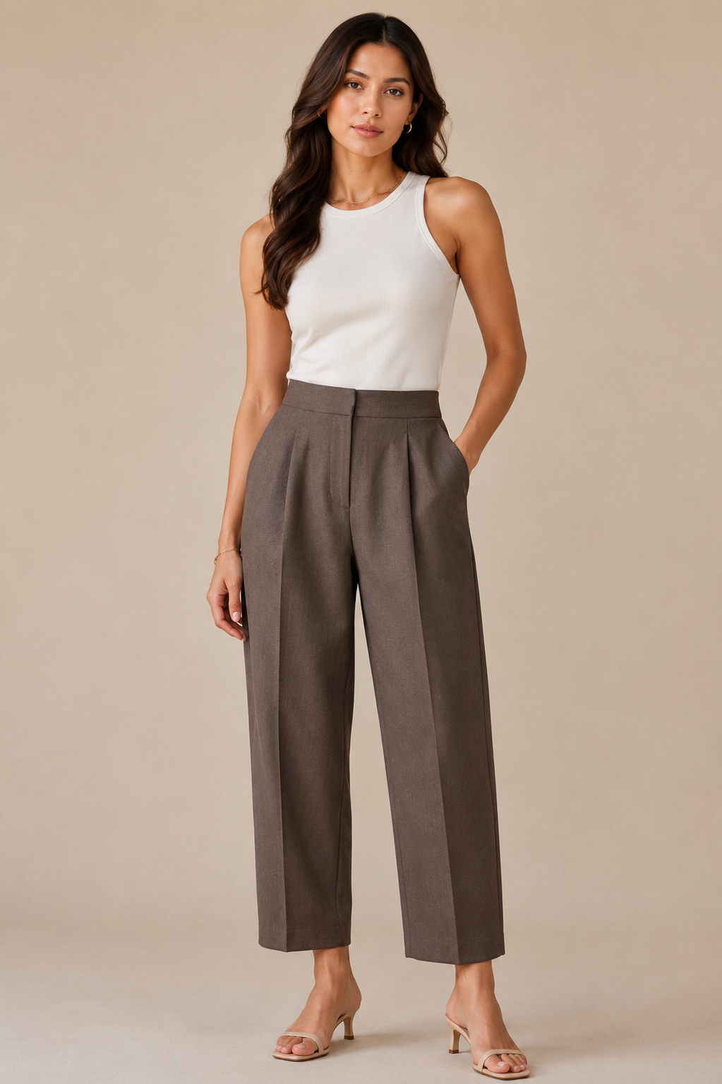 Cocoa Grace Pleated Pants