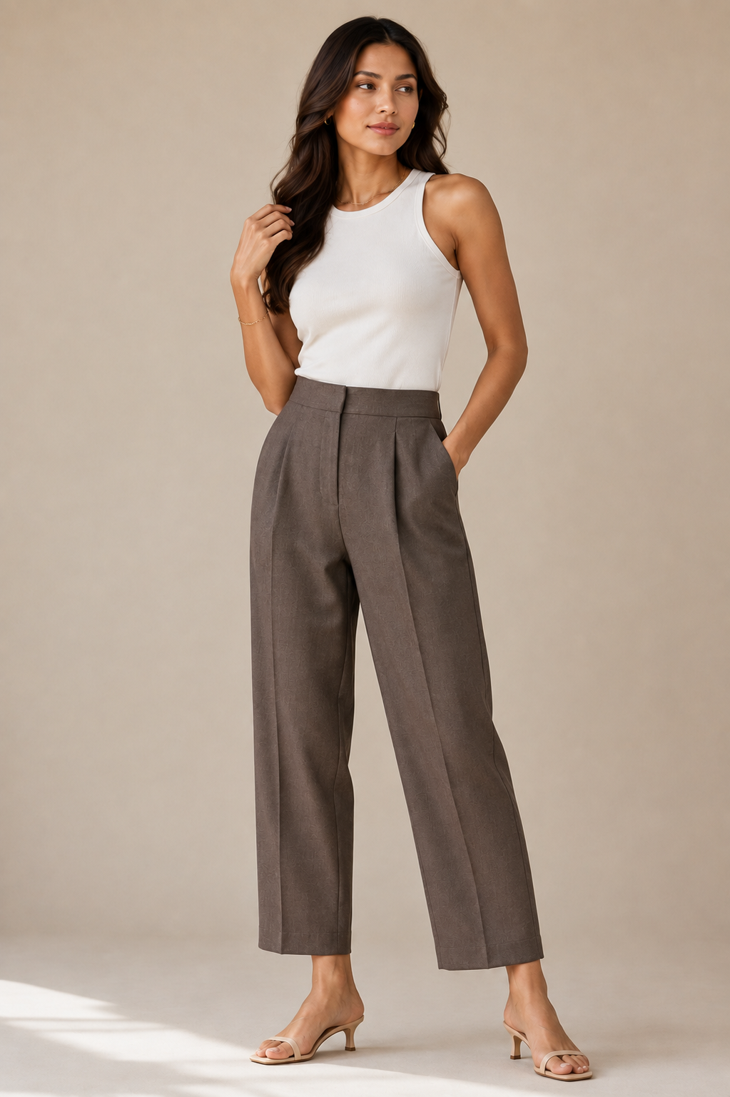 Cocoa Grace Pleated Pants