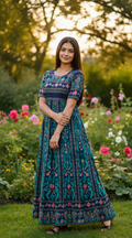 Midnight Garden Grace long Anarkali kurta