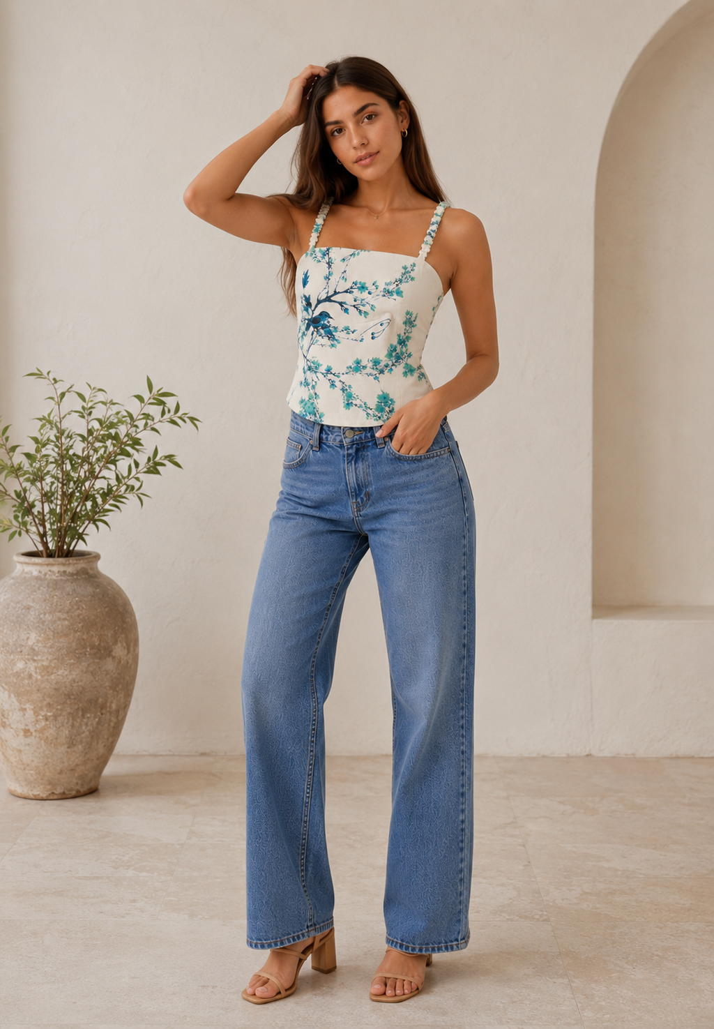 Bluebird Bloom Top