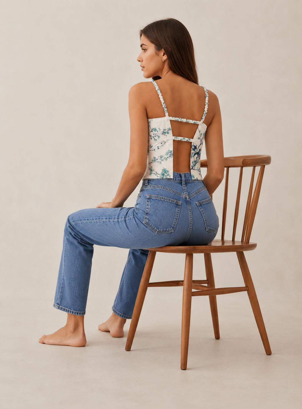 Bluebird Bloom Top