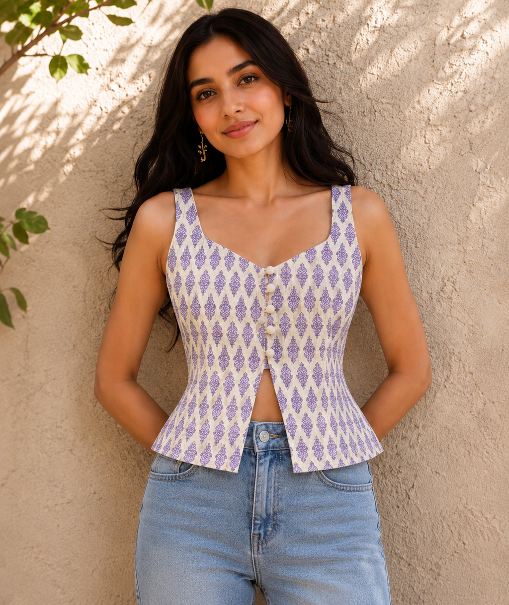 Lavender Breeze Cotton Top