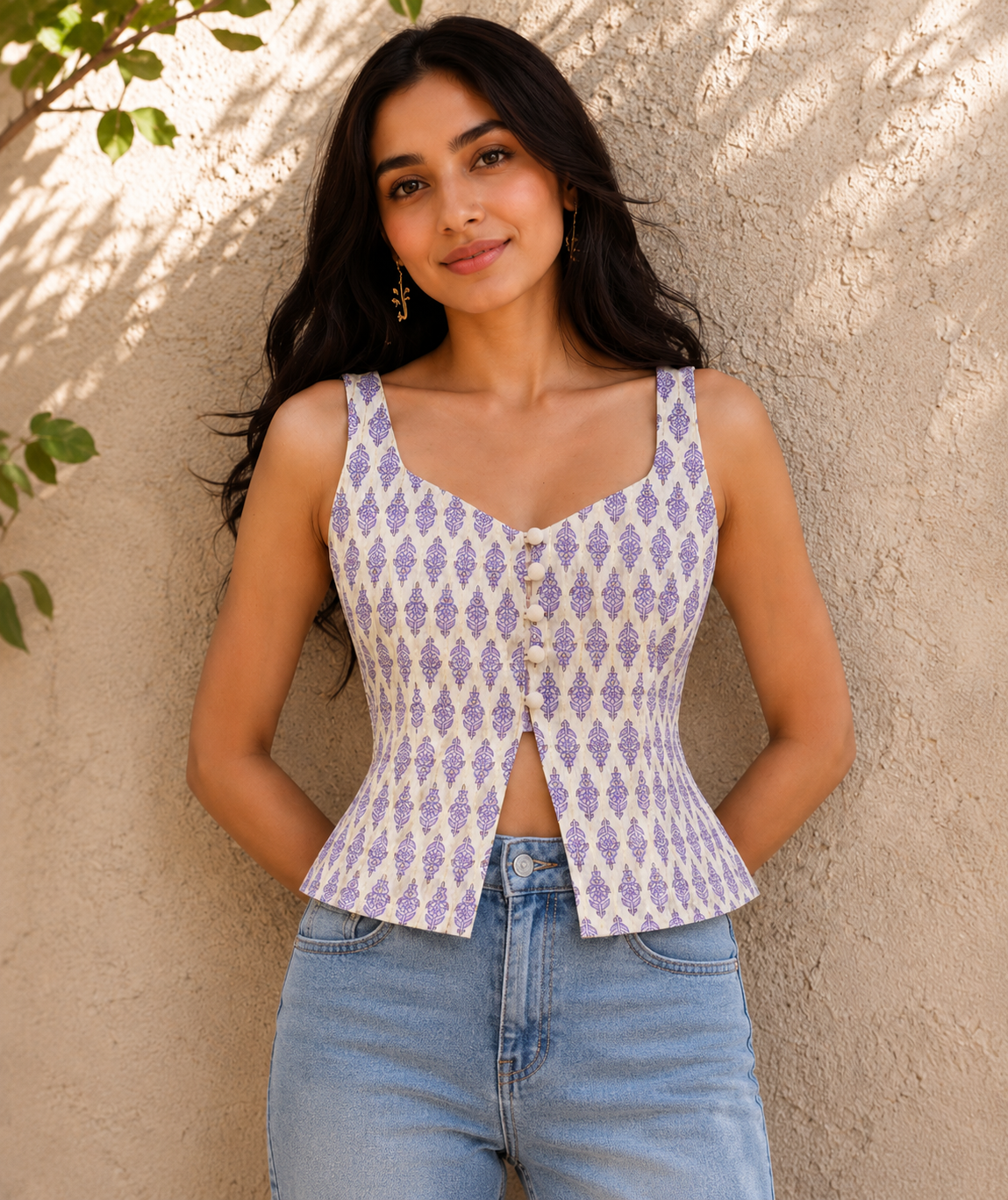 Lavender Breeze Cotton Top