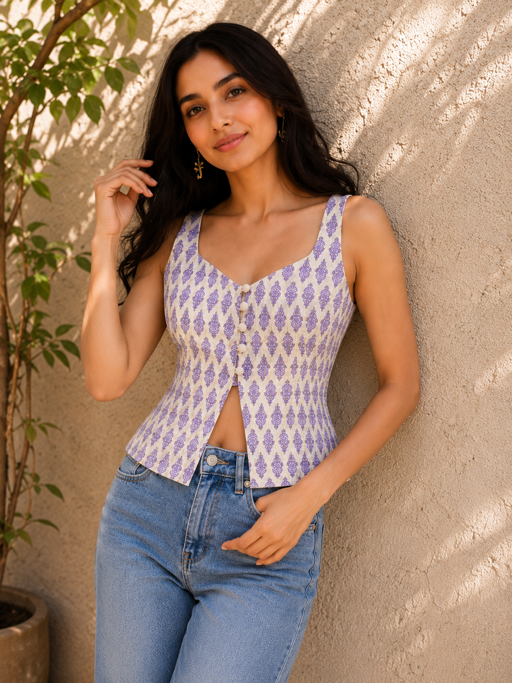 Lavender Breeze Cotton Top