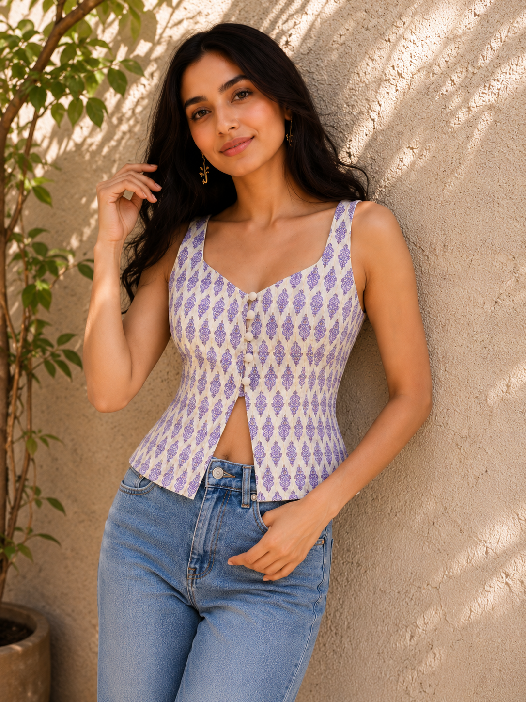 Lavender Breeze Cotton Top