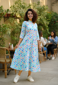 Pastel Mosaic Flair Dress