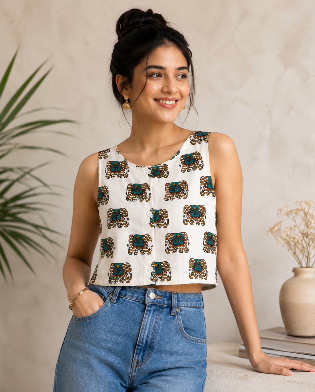 Elephant Muse Crop Top