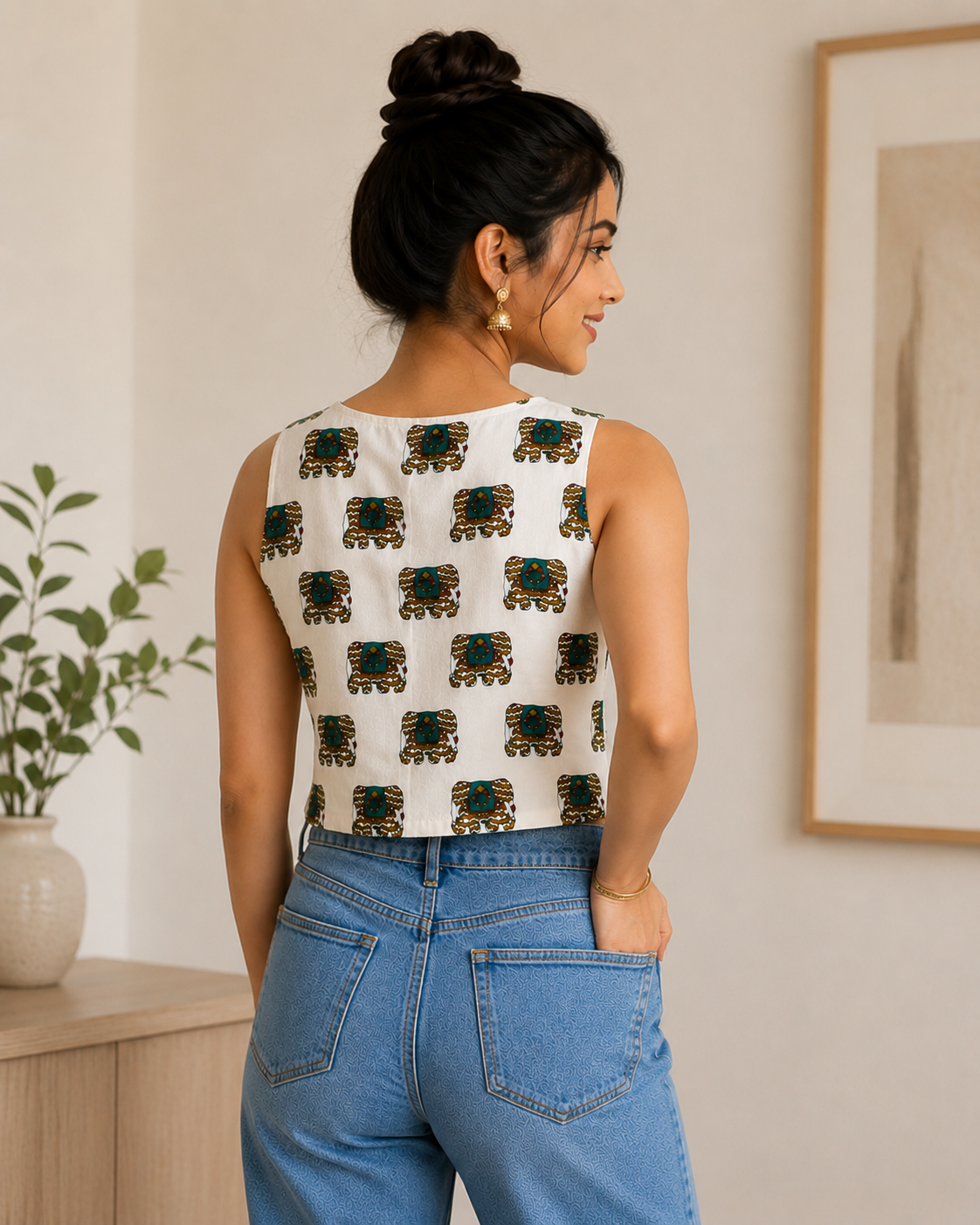 Elephant Muse Crop Top
