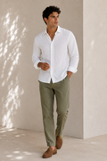Ivory Drift linen Shirt