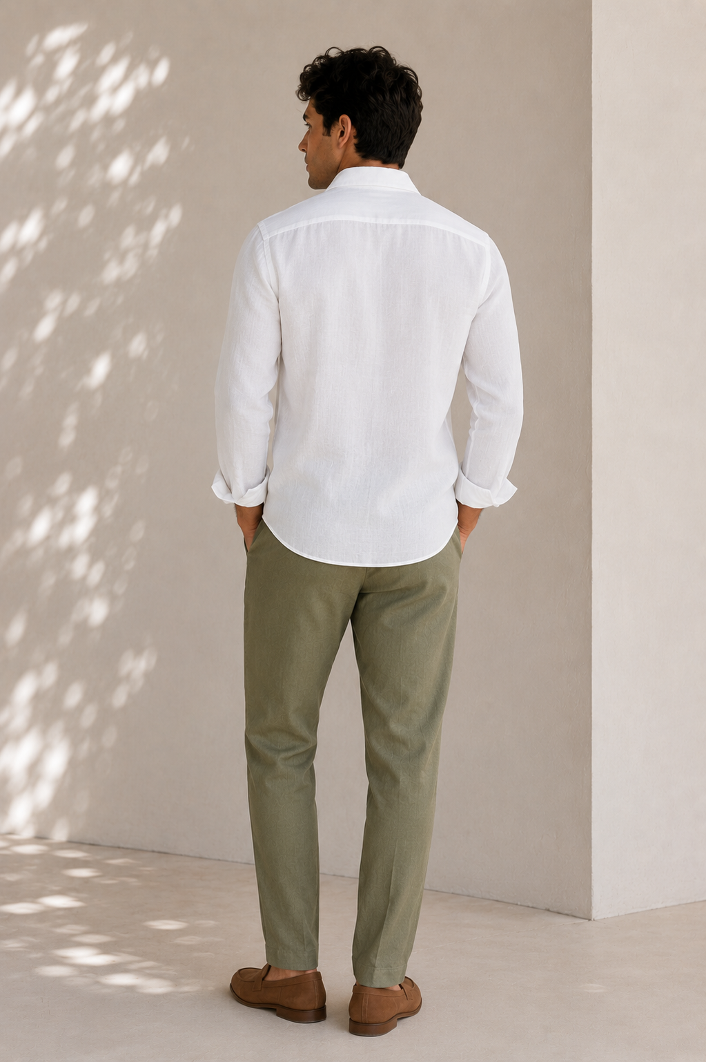 Ivory Drift linen Shirt
