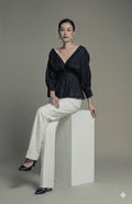 Midnight Fit & Flare Peplum Top