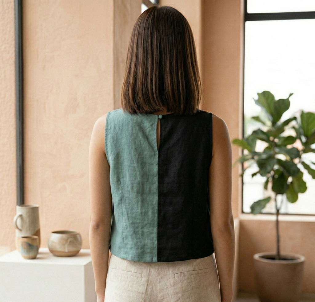 Workday colorblock Top