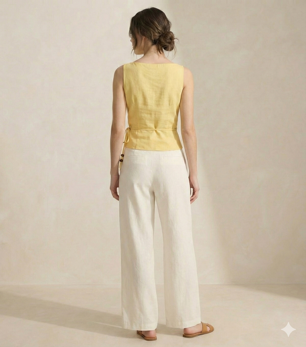 Sunny Side  Tie-Up Top