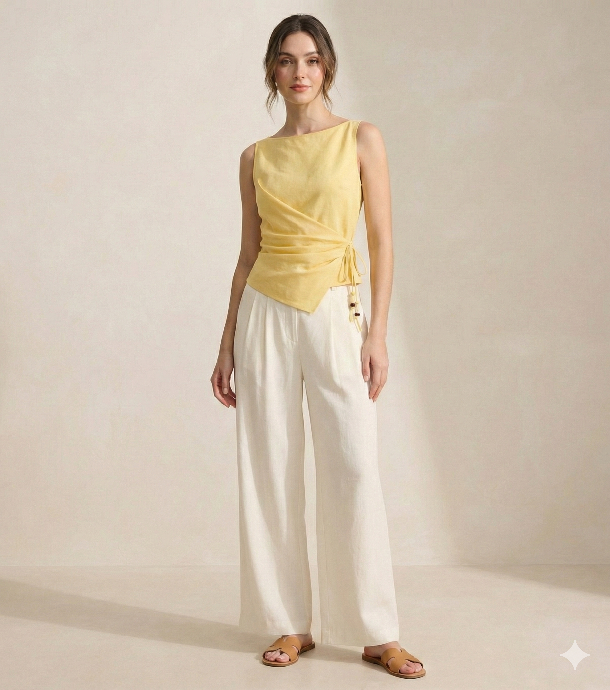Sunny Side  Tie-Up Top