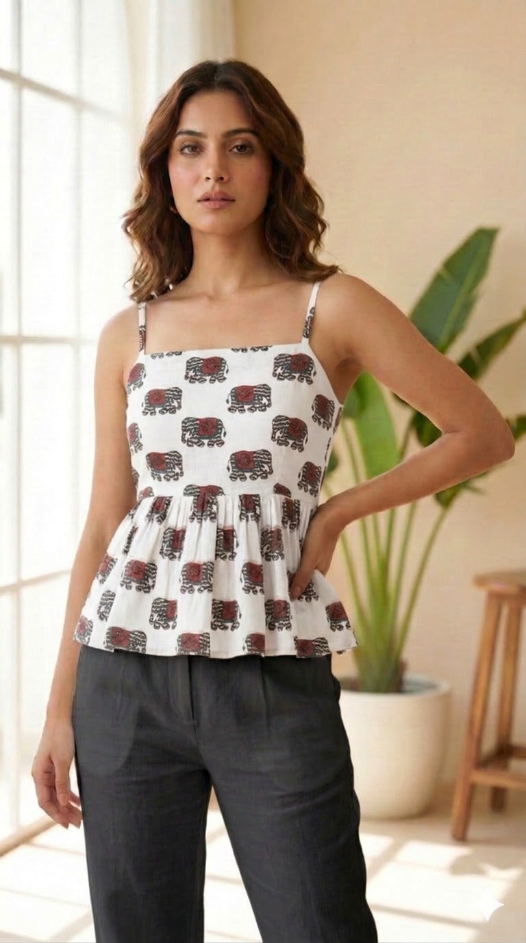 Artisan Peplum Top