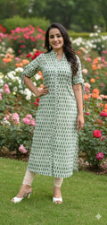 Green Prakriti Straight cotton Kurta