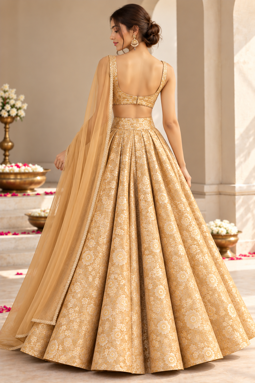 The Golden Bloom Lehenga Set