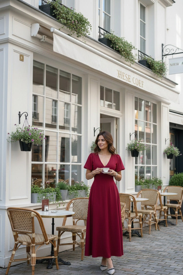 Burgundy Bliss Dress
