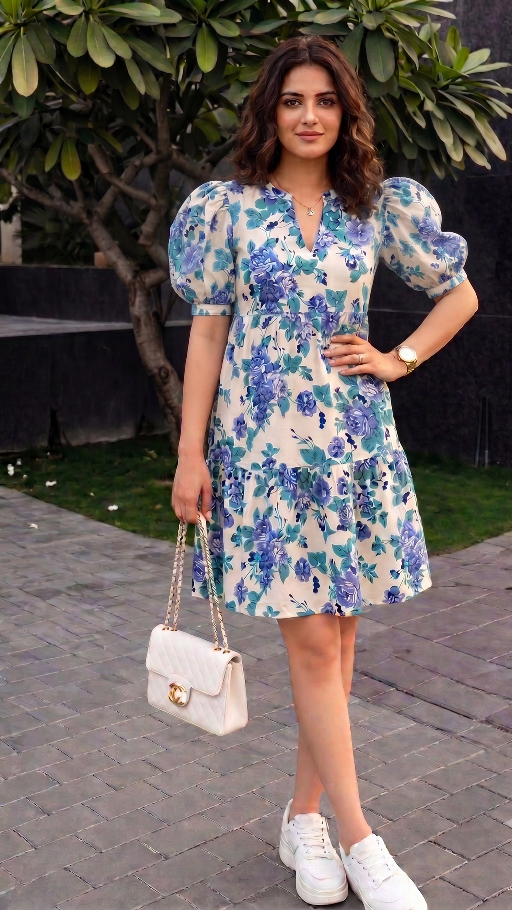 Blue Blossom Breeze Dress
