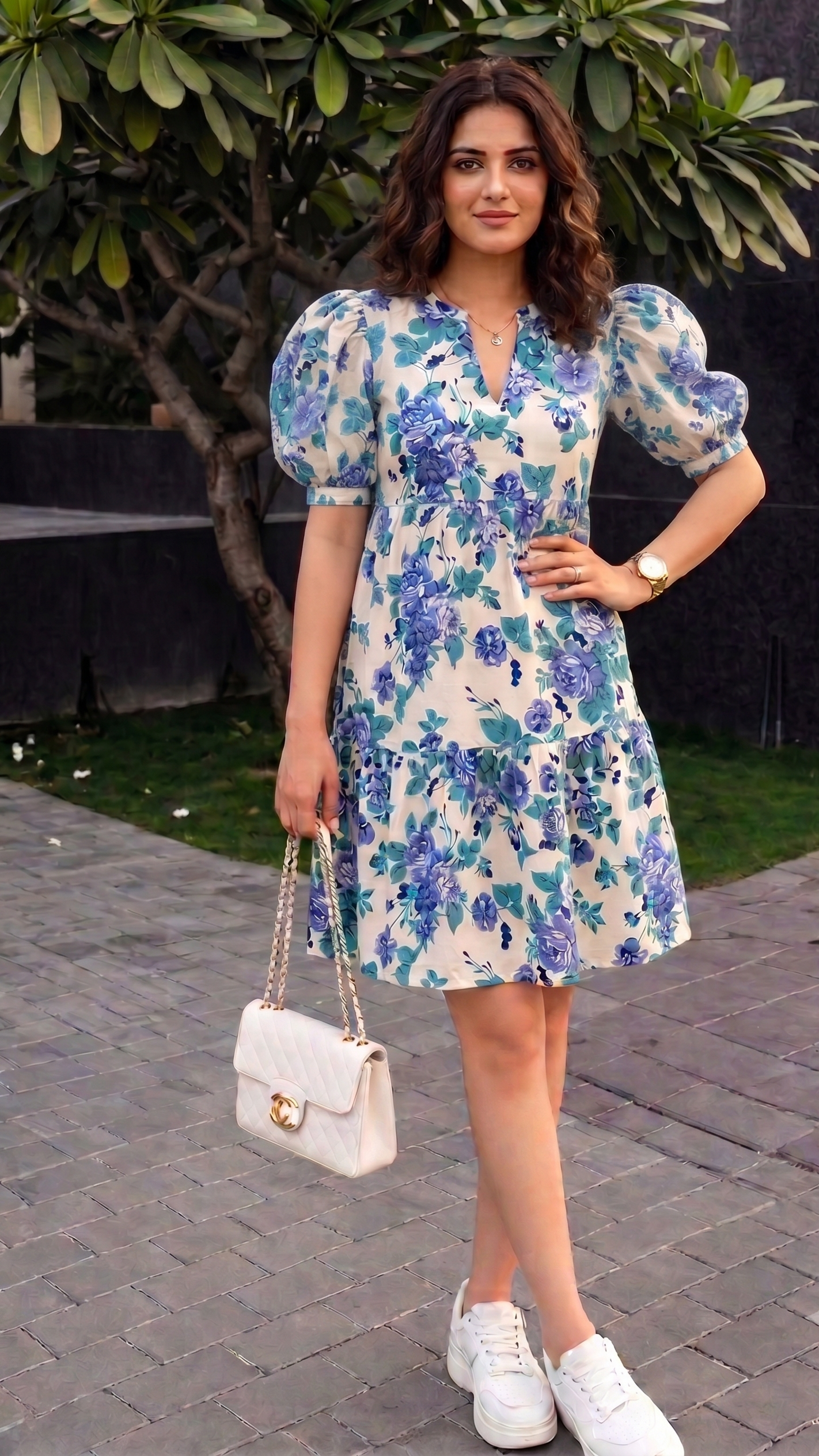 Blue Blossom Breeze Dress