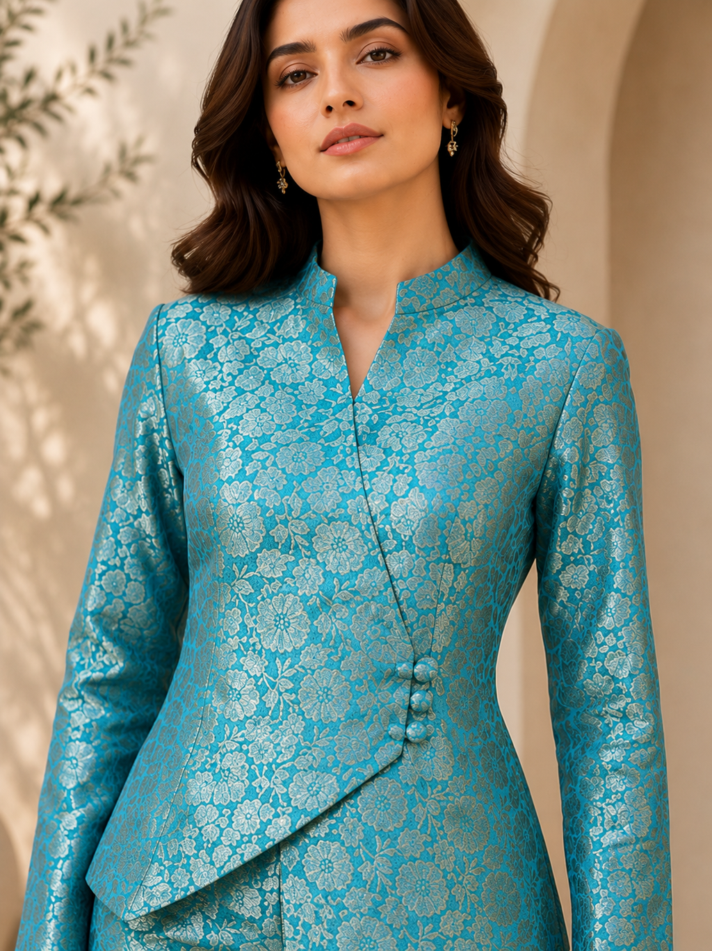 Teal Heritage Co-ord Set