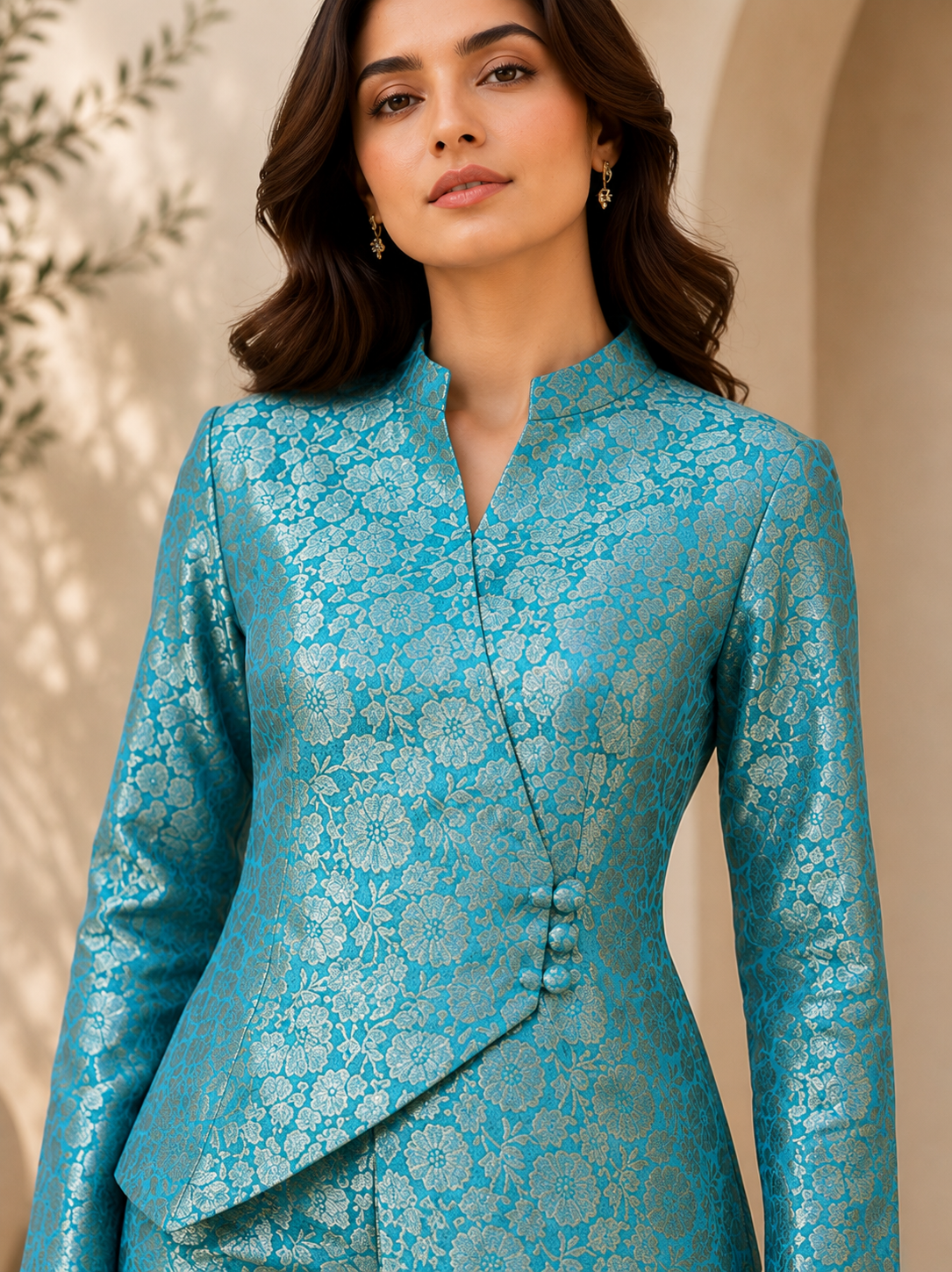 Teal Heritage Co-ord Set