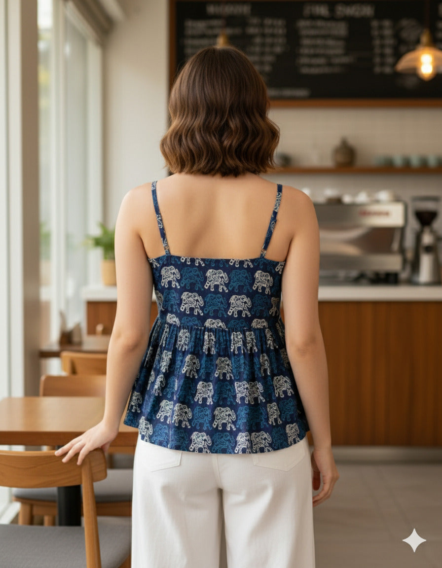 Indigo Charm Top