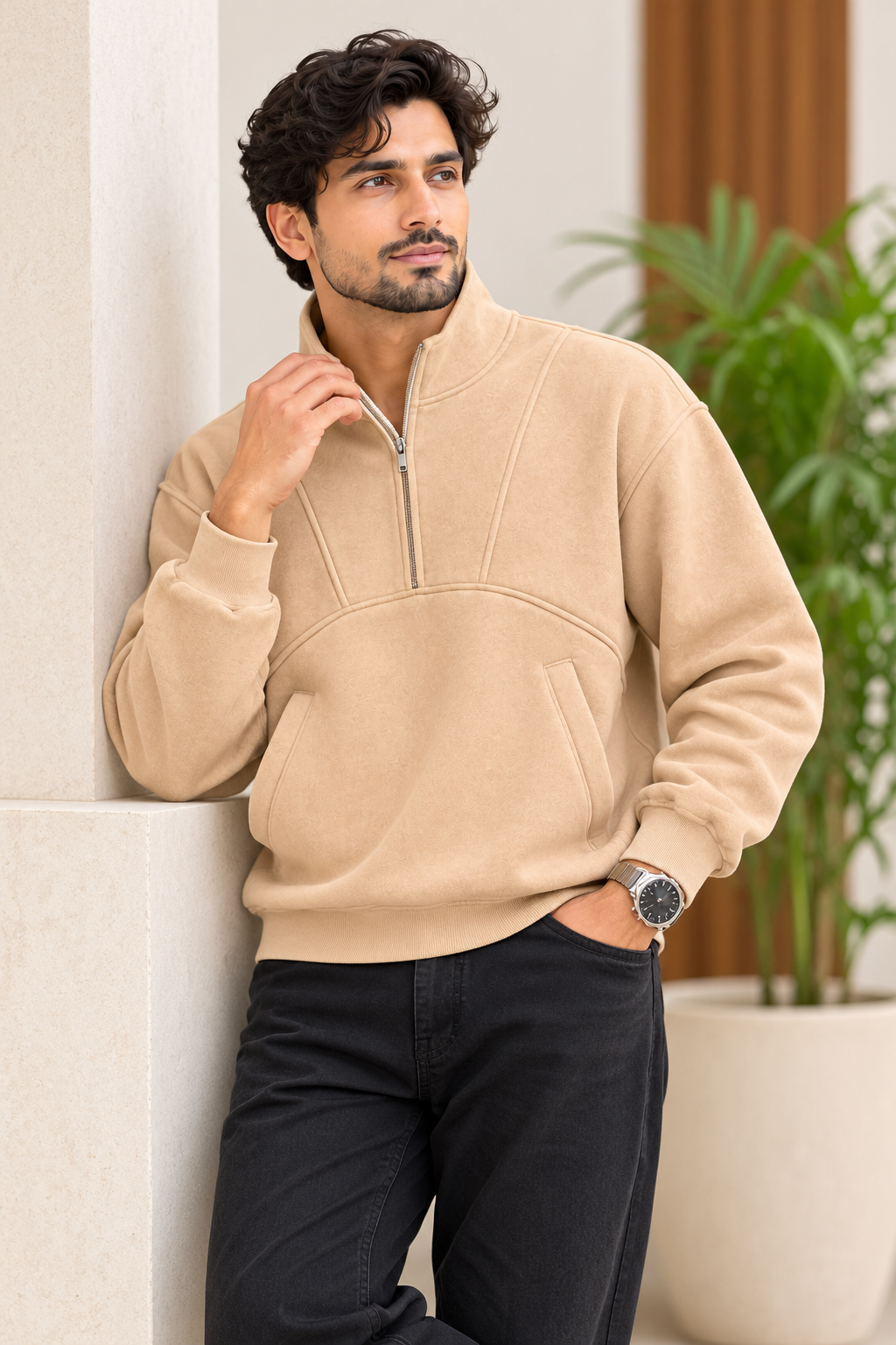 The Sandstone Half-Zip Sweatshirt