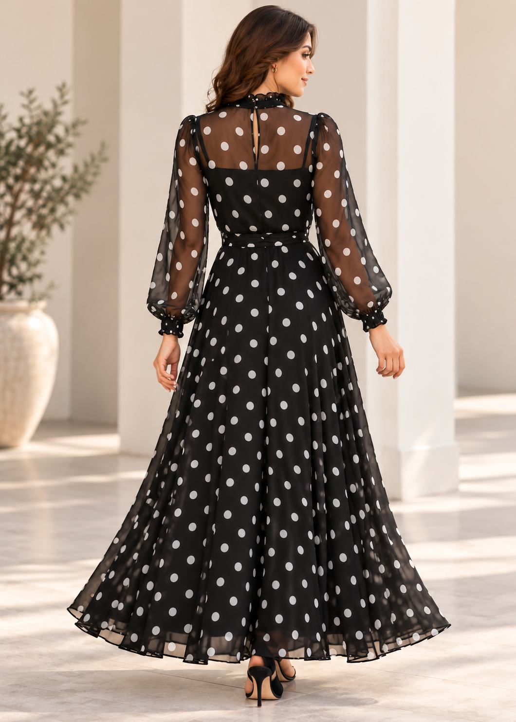 Starlight Polka Dress