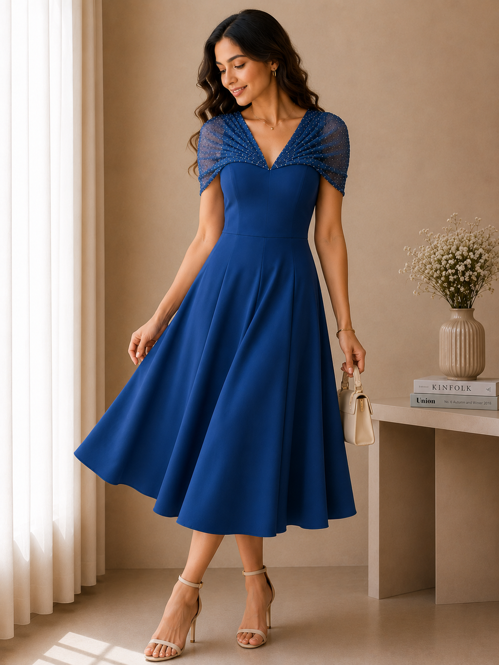 Royal Drape Dress