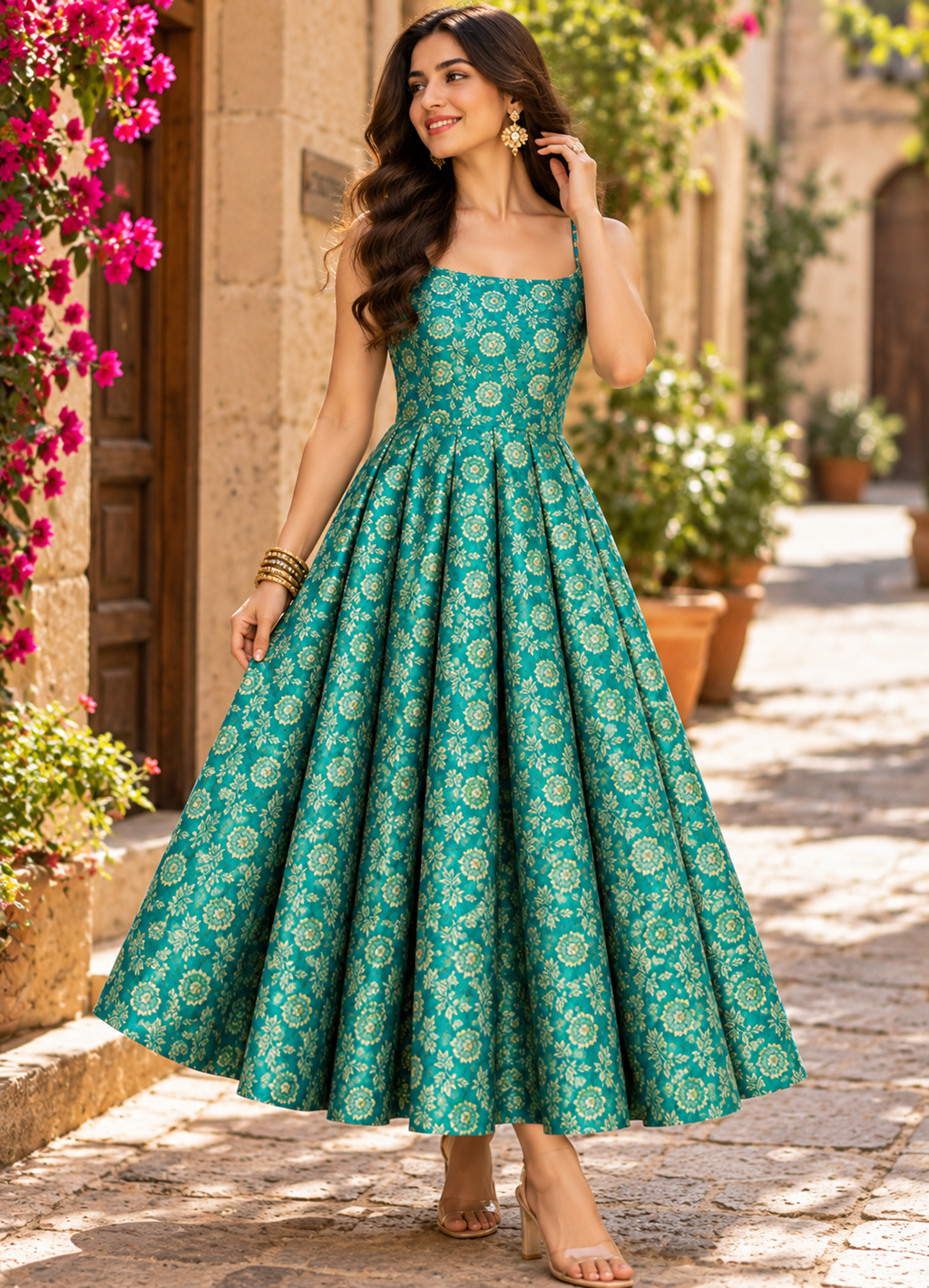 The Emerald Bloom dress