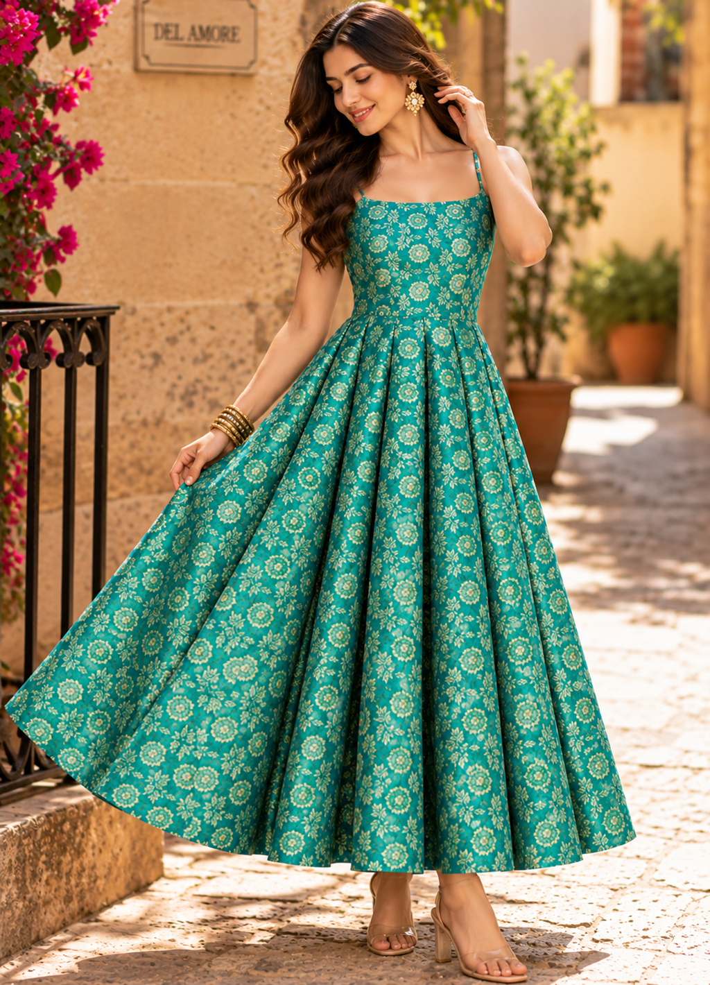 The Emerald Bloom dress