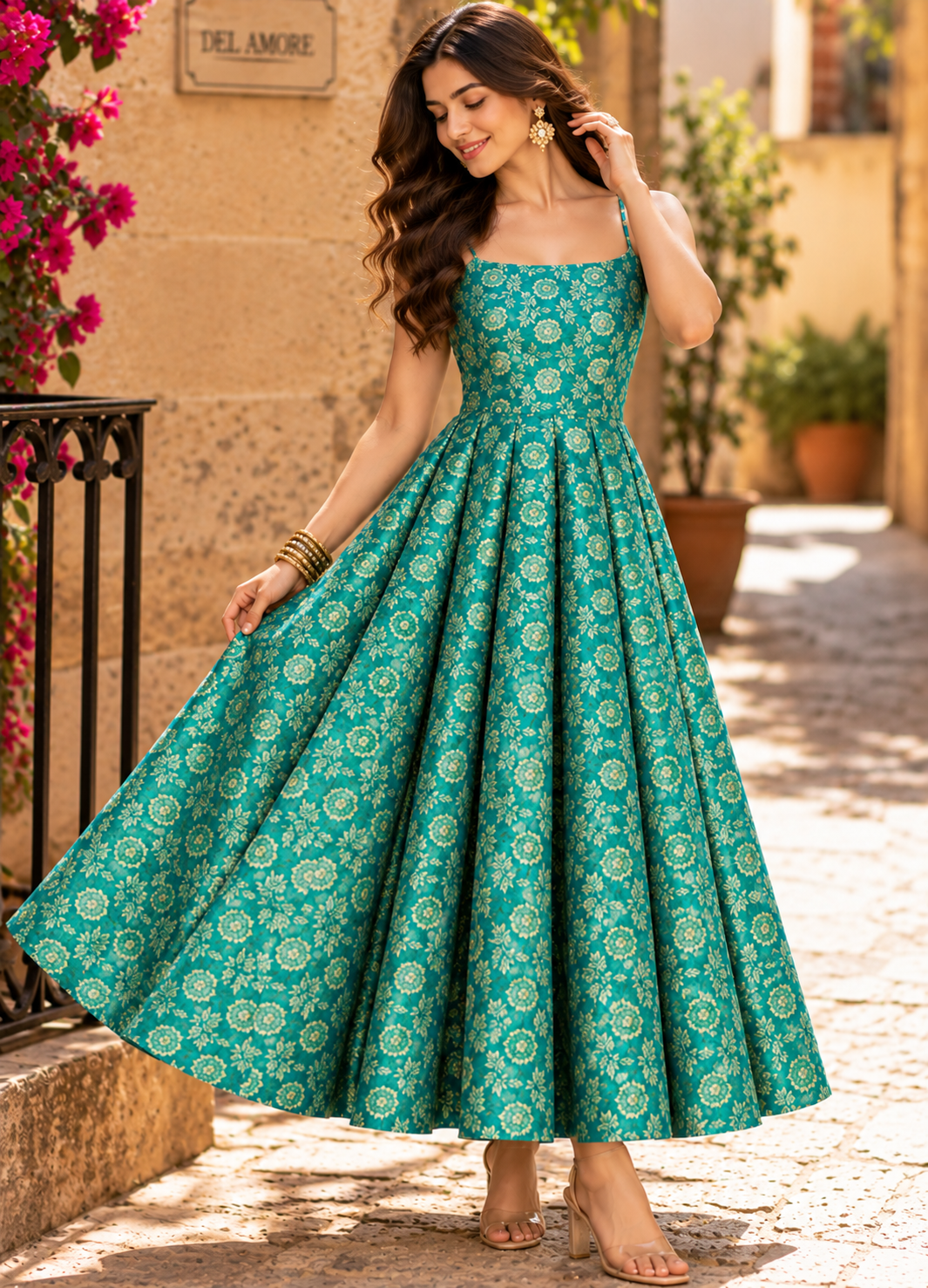 The Emerald Bloom dress