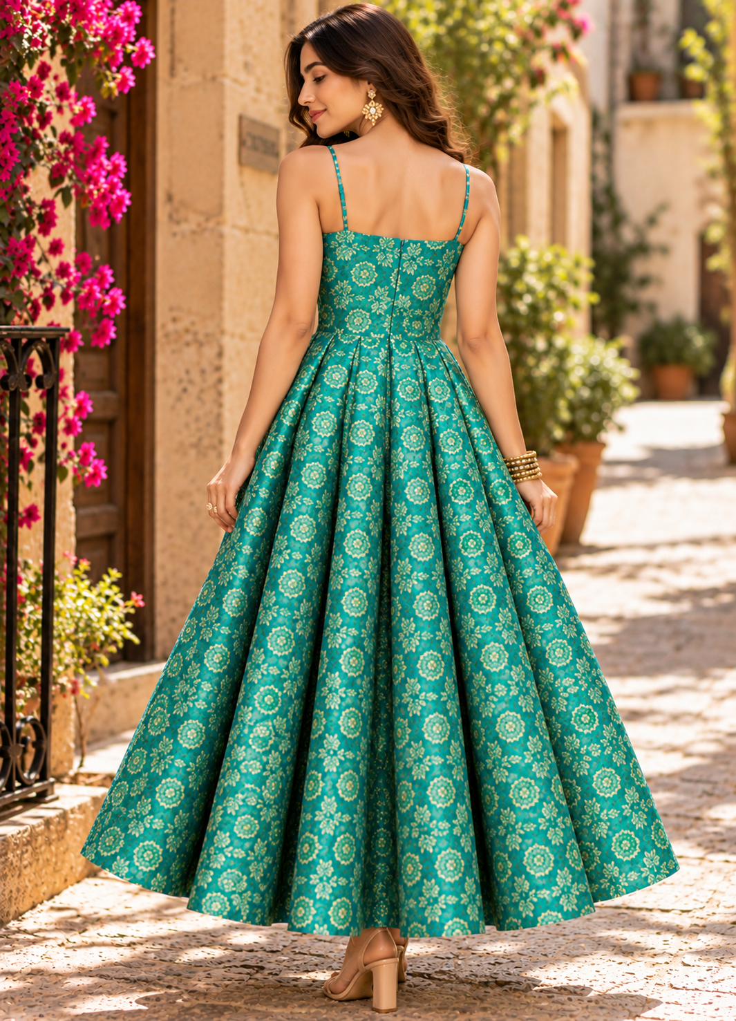 The Emerald Bloom dress