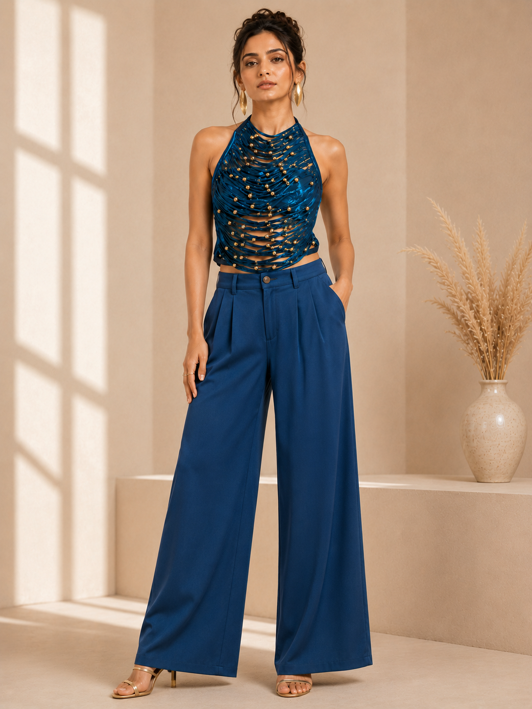 Ocean Gleam Statement Top