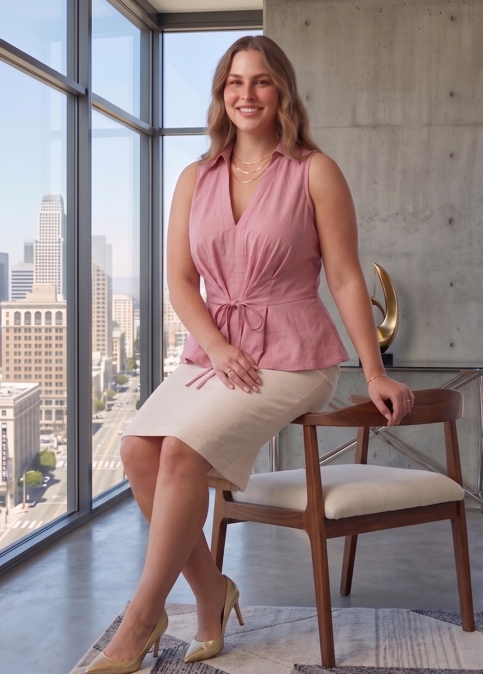 Blush Tie-Up Top