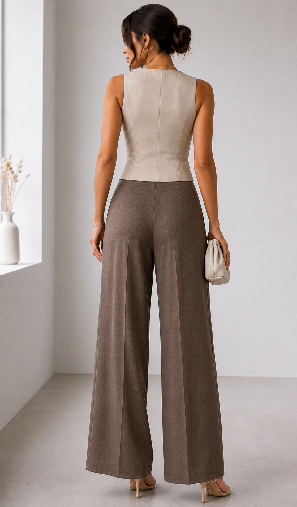 Élan Wide-Leg Tailored Pants