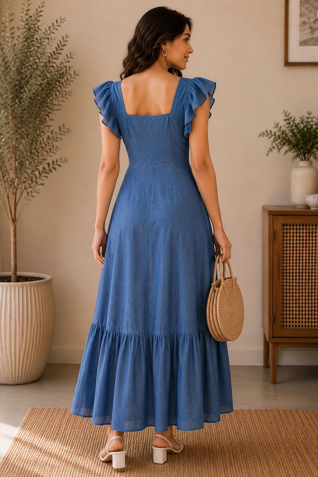 Sky Weave Maxi Dress