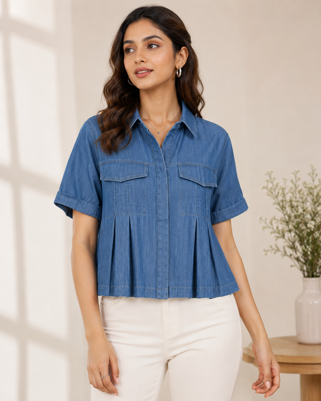 Coastal Breeze Denim Top