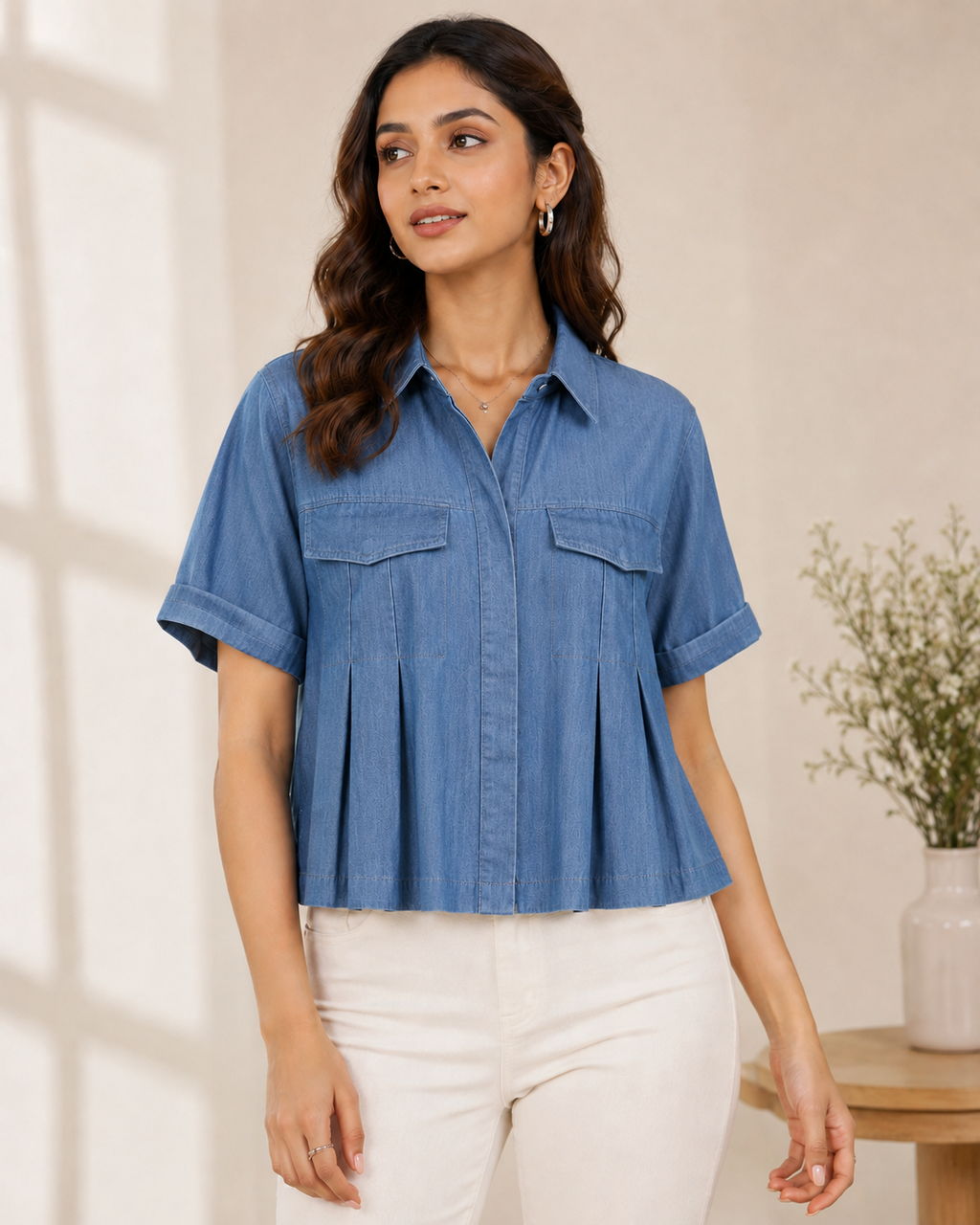 Coastal Breeze Denim Top