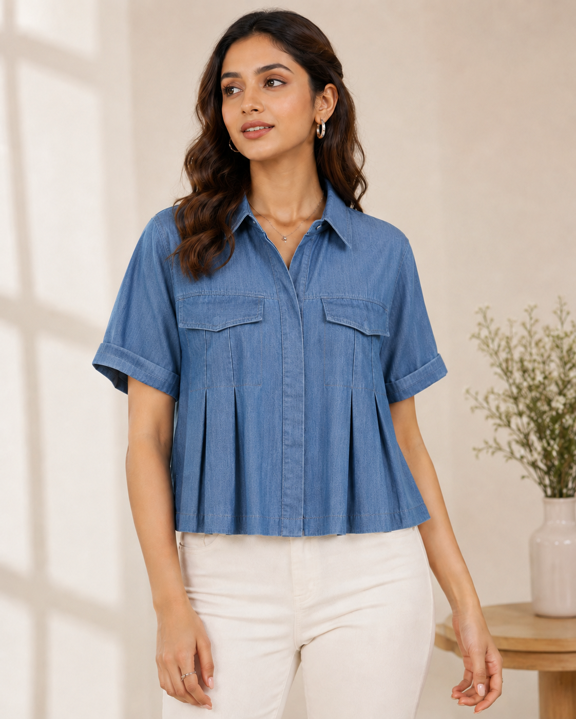 Coastal Breeze Denim Top