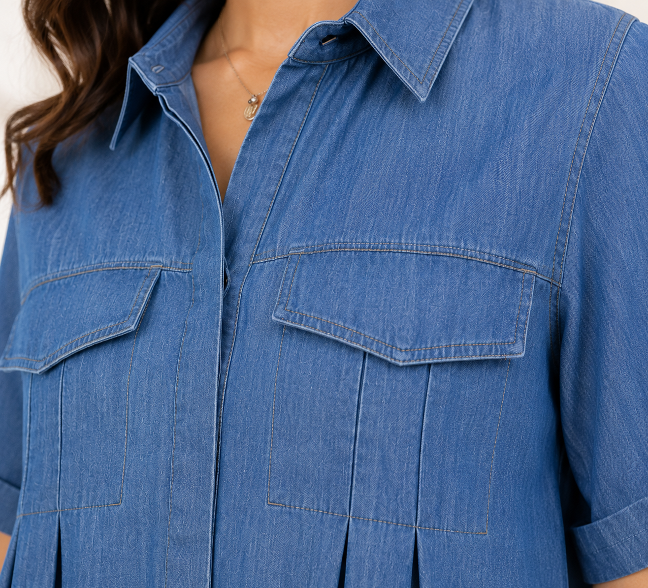 Coastal Breeze Denim Top