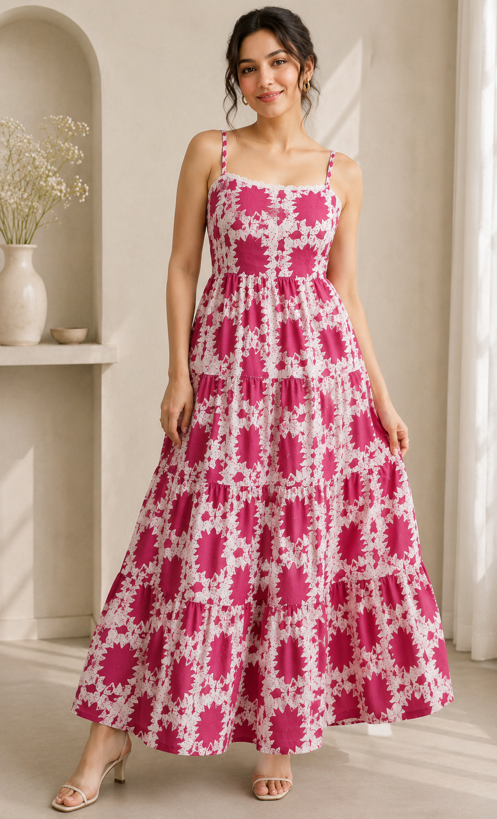 Rosabelle Bloom Tiered Maxi Dress
