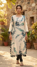 Ivory Garden Printed Kurta