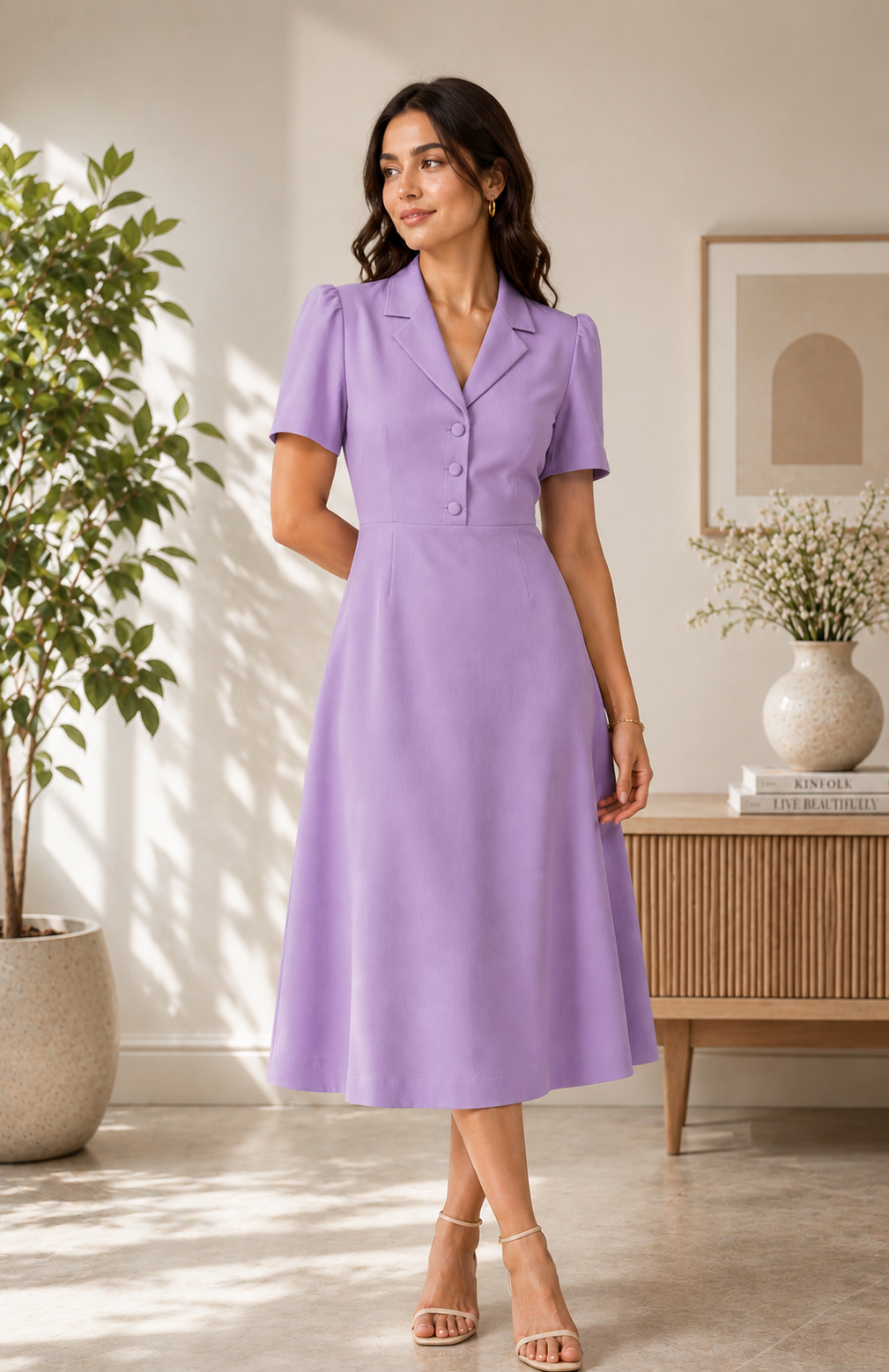 Violet Charm Tailored Dress