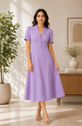 Violet Charm Tailored Dress