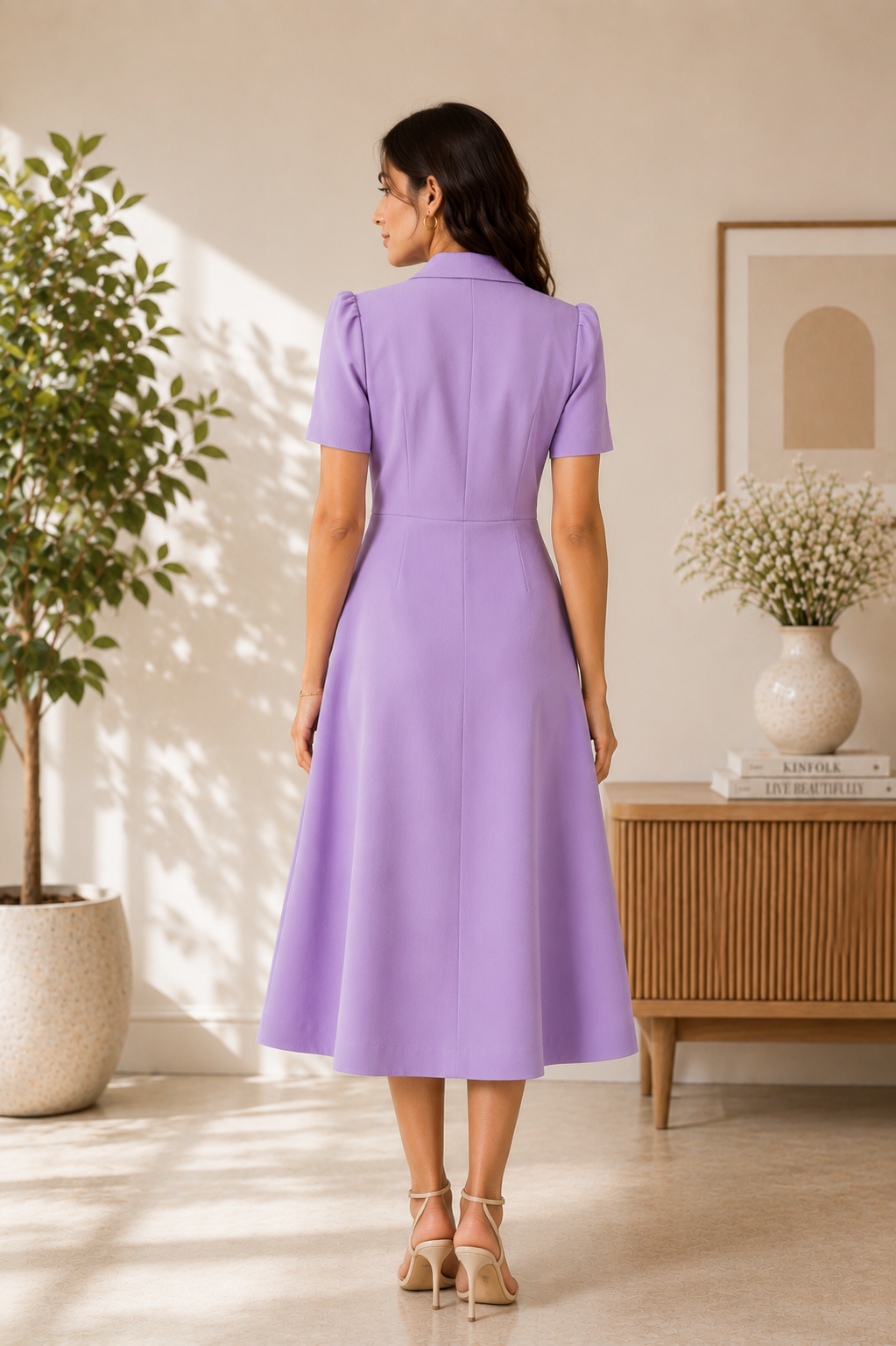 Violet Charm Tailored Dress