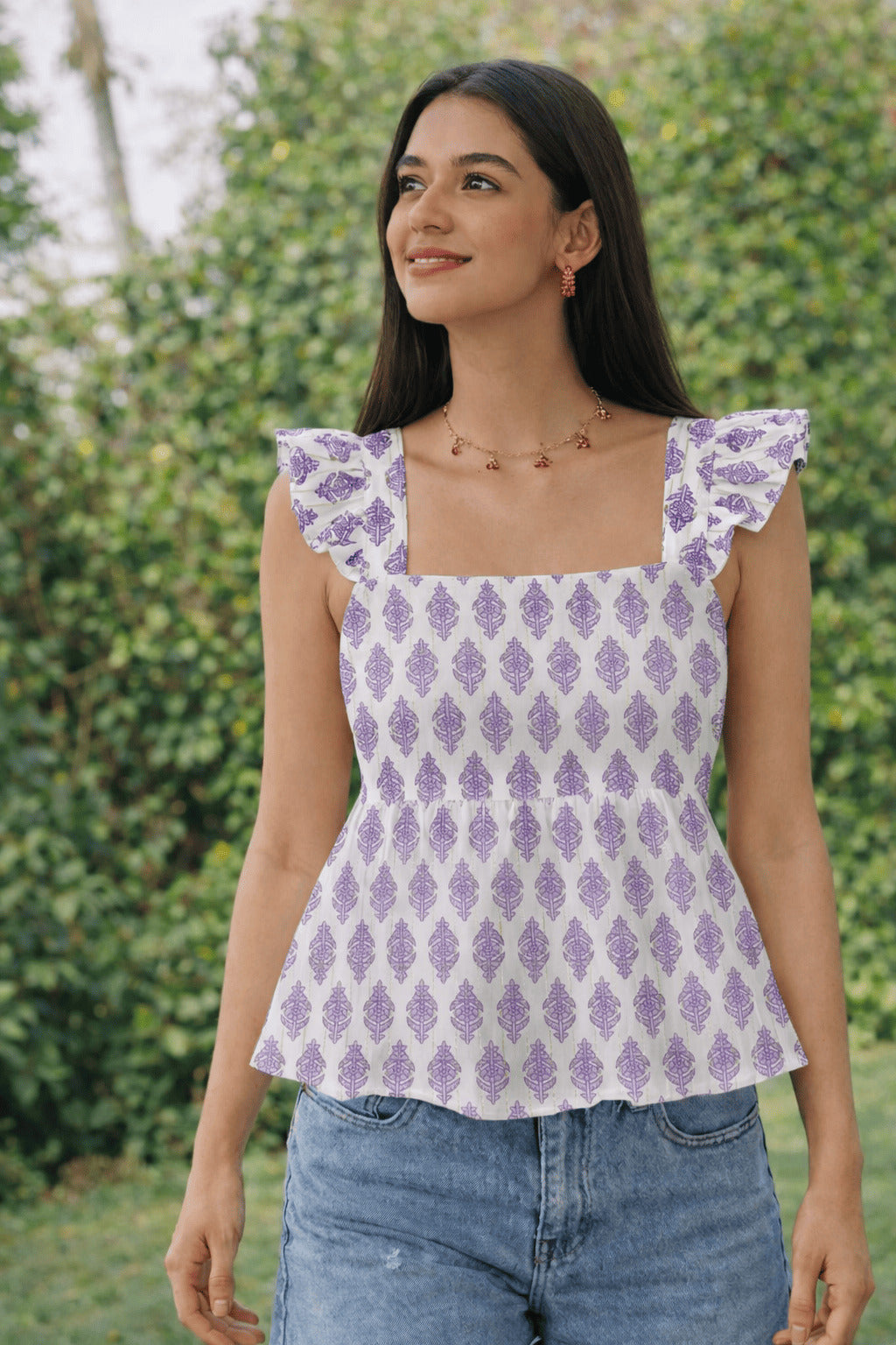 Lilac Breeze Flutter Top